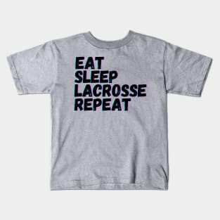 Eat Sleep Lacrosse Repeat Kids T-Shirt